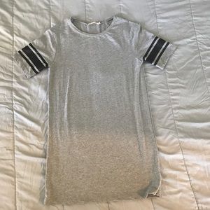 F21 Heart & Hips Varsity Striped T-Shirt Dress